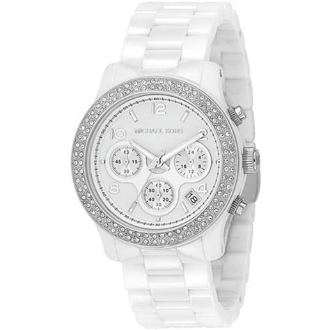 michael kors white ceramic watch with rose gold|mk5188.